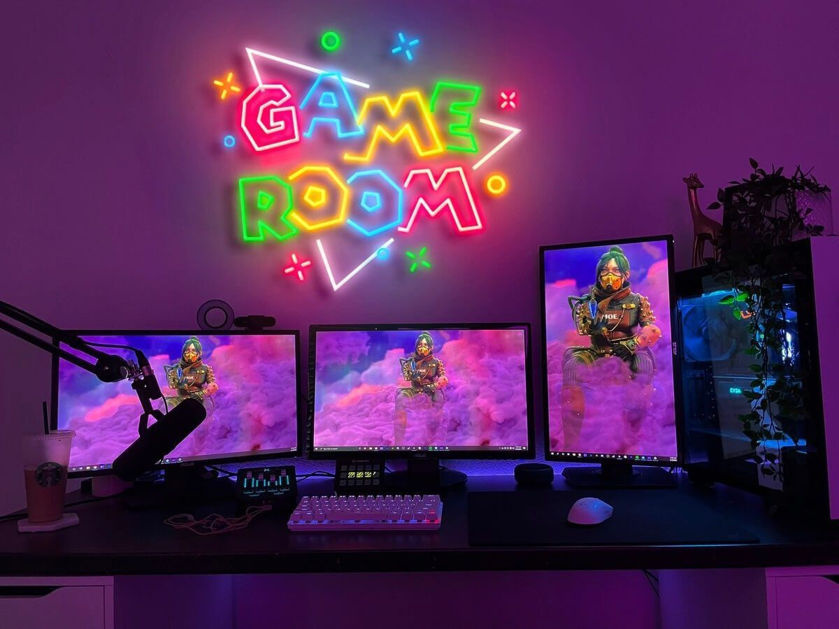 Gaming neon sign